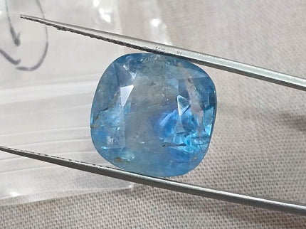 17.96ct Untreated Blue Sapphire Natural IIGJ Certified Burmese Cushion Cut Gemstone