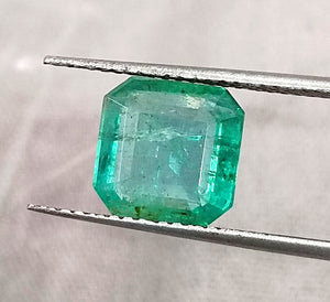 Zambian Emerald 2.59ct Certified Natural Medium Green Gemstone