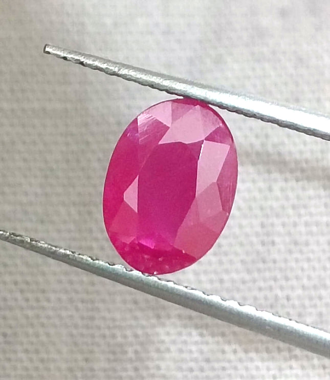 GSI Certified 1.32ct Mozambique Ruby, Natural Untreated
