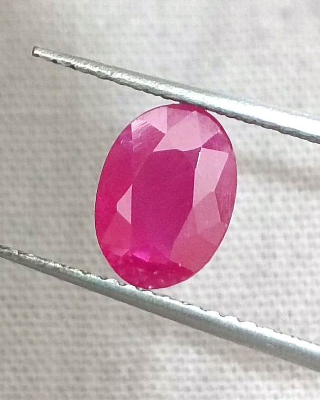 GSI Certified 1.32ct Mozambique Ruby, Natural Untreated
