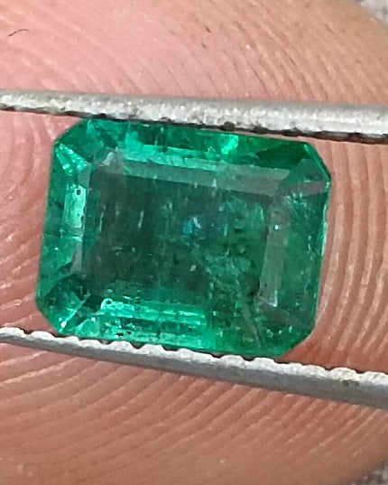 1.27ct Quality Natural Zambian Emerald Stone Deep green Gemstone