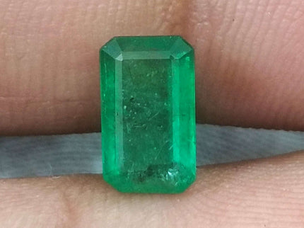 Swat Emerald 1.66 Certified Natural Medium Deep Green Gemstone