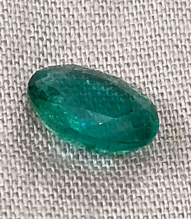 Certified 1.57ct Natural Zambian Emerald Stone