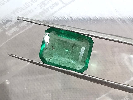 2.10ct Natural Emerald Medium Deep Green Octagon Cut Gemstone