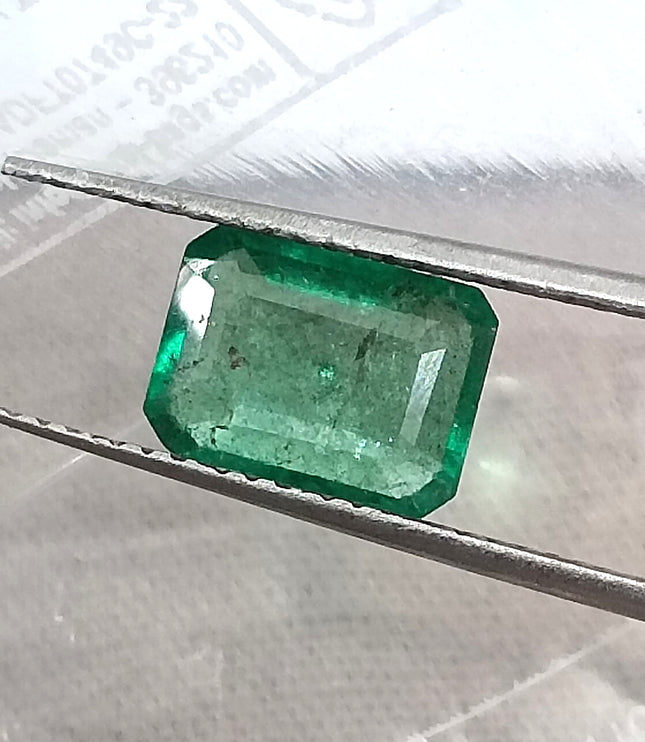2.10ct Natural Emerald Medium Deep Green Octagon Cut Gemstone