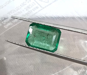 2.10ct Natural Emerald Medium Deep Green Octagon Cut Gemstone