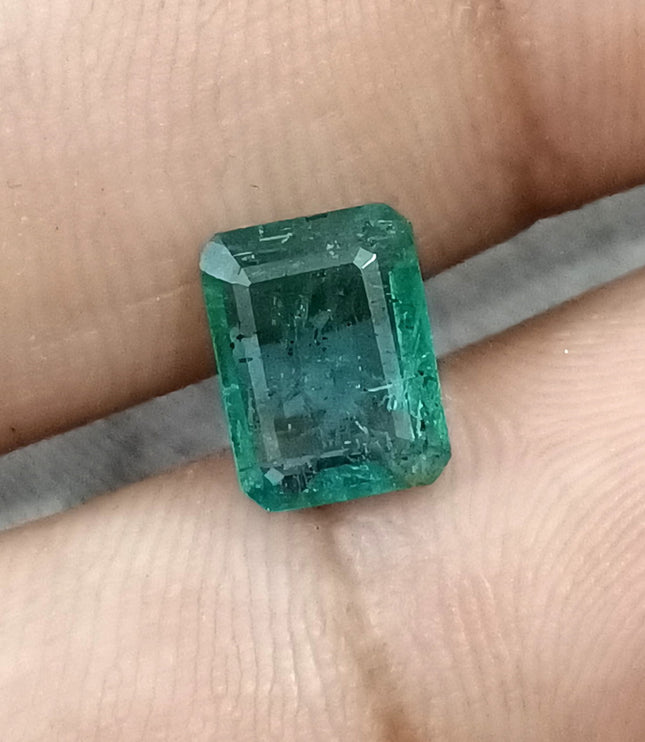 Natural Emerald 2.14ct Medium Green SGL Certified Octagon Cut Gemstone