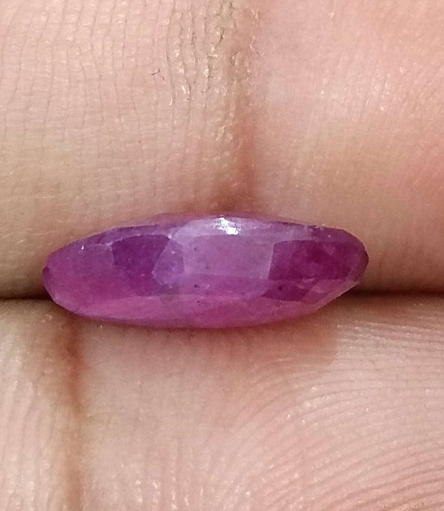 African Ruby 4.73ct Untreated Oval Cut Loose Gemstone