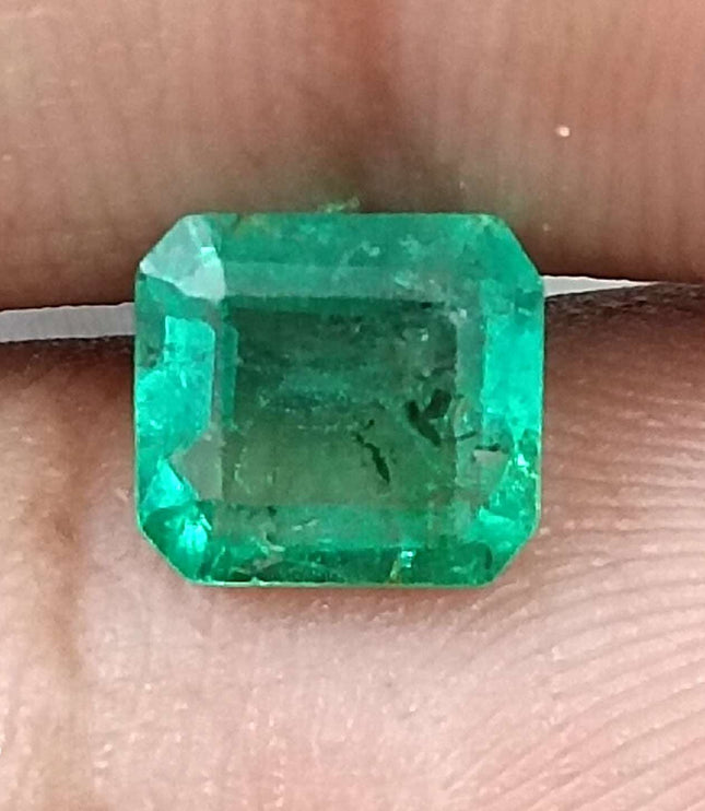 Certified 1.51ct Natural Zambian Emerald Stone