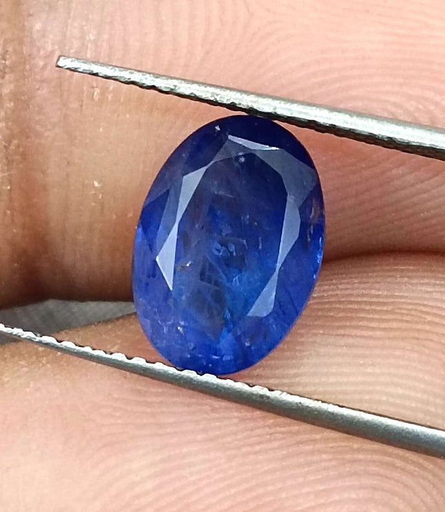 Royal Blue Sapphire 4.01ct Natural Oval Cut Loose Gemstone