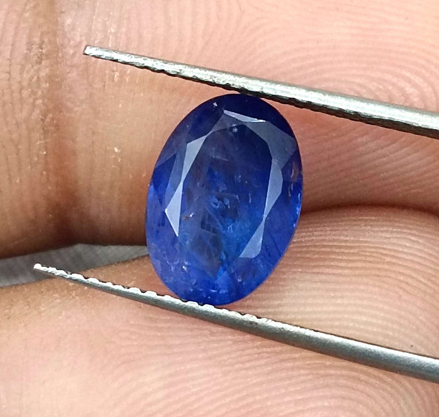 Royal Blue Sapphire 4.01ct Certified Natural Oval Cut Loose Gemstone
