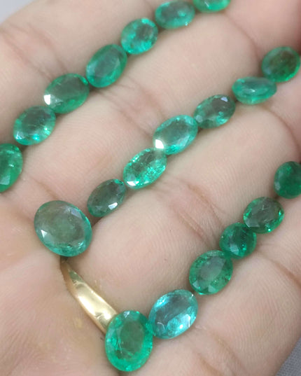 24.31ct Medium to Vivid Green Natural Zambian Emerald Parcel Minor Oiled Loose Gemstones