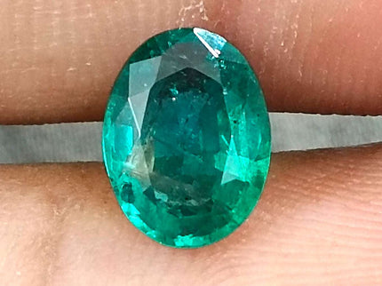 Certified 1.57ct Natural Zambian Emerald Stone