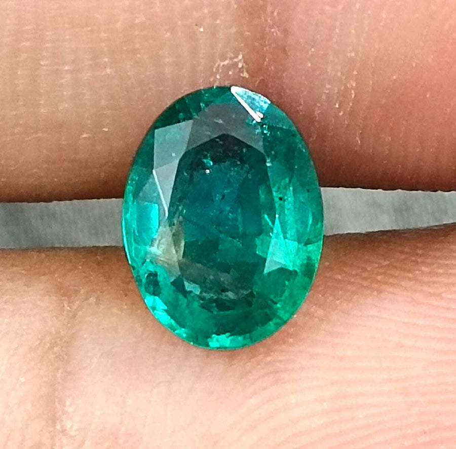 Certified 1.57ct Natural Zambian Emerald Stone