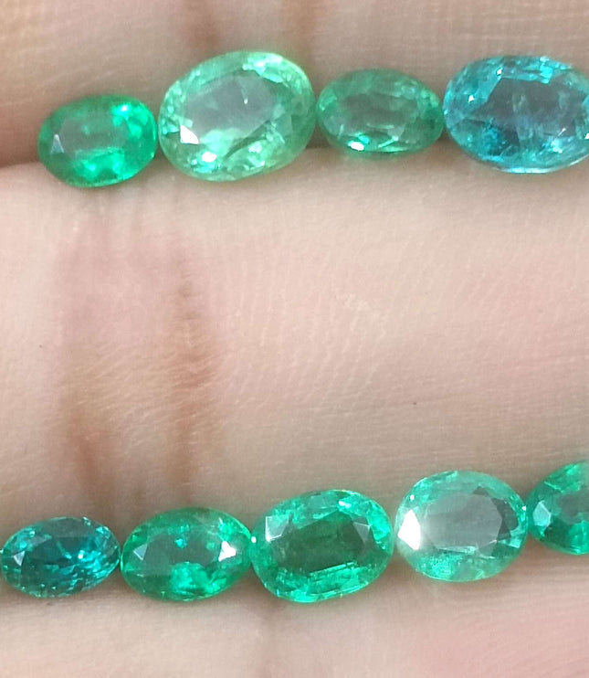 8.40ct Zambian Natural Emerald Parcel