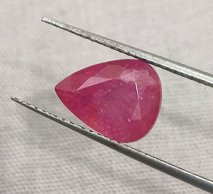 GSI Certified 4.12ct Mozambique Ruby, Natural Untreated Gemstone