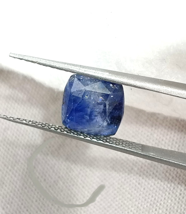 3.44ct Certified  Blue Ceylon Sapphire, Natural Only Heat Earth Mined Gemstone.
