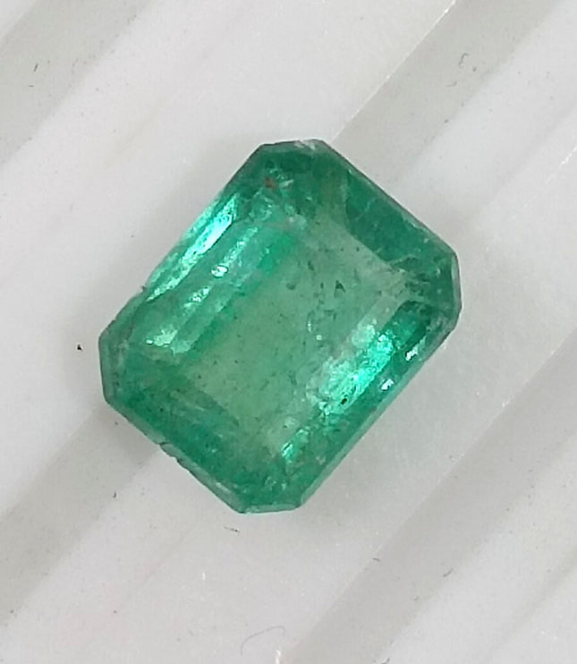 Panjshir Emerald 1.33ct Certified Natural Emerald cut Minor Oiled Loose Gemstone