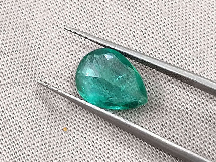 GSI Certified 1.65ct Zambian Natural Emerald
