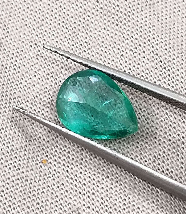 GSI Certified 1.65ct Zambian Natural Emerald