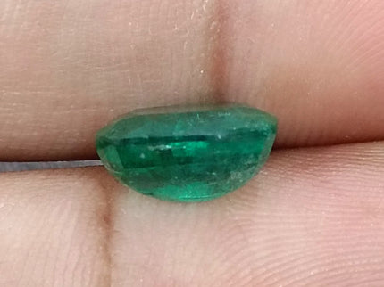 Zambian Emerald 4.25ct Natural Medium Deep Green Cushion Cut Stone