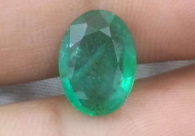 2.65ct GSI USA Certified Medium Green Zambian Emerald