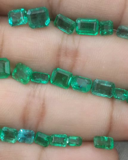 20.64ct Medium to Vivid Green Zambian Emerald Parcel Minor Oiled Loose Gemstones
