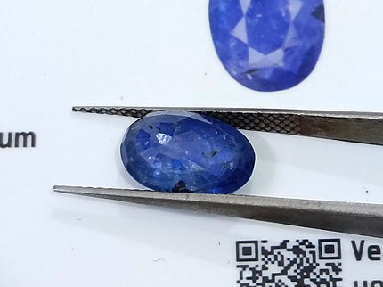 Blue Sapphire 2.86ct Natural GSI Certified Medium Color Sri Lanka Oval Cut Loose Gemstone H