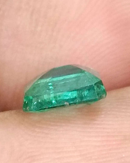 1.38ct Natural Zambian Emerald GSI Certified Minor Oiled Loose Gemstone
