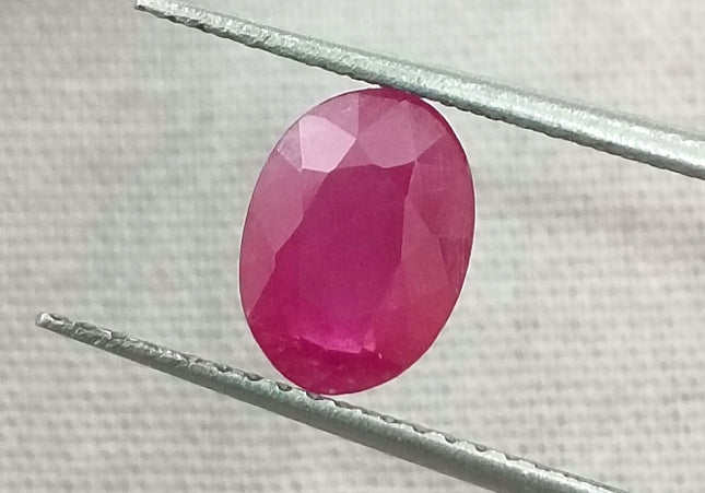 GSI Certified 1.32ct Mozambique Ruby, Natural Untreated