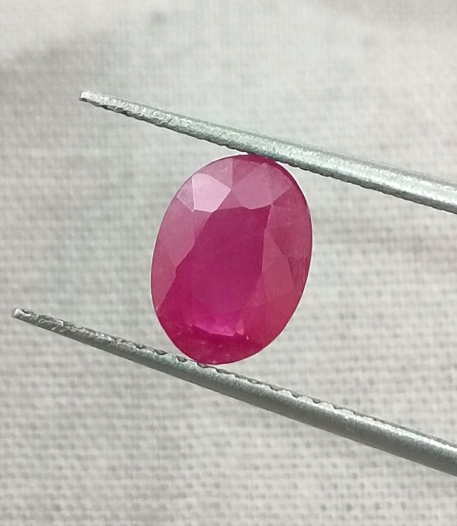GSI Certified 1.32ct Mozambique Ruby, Natural Untreated