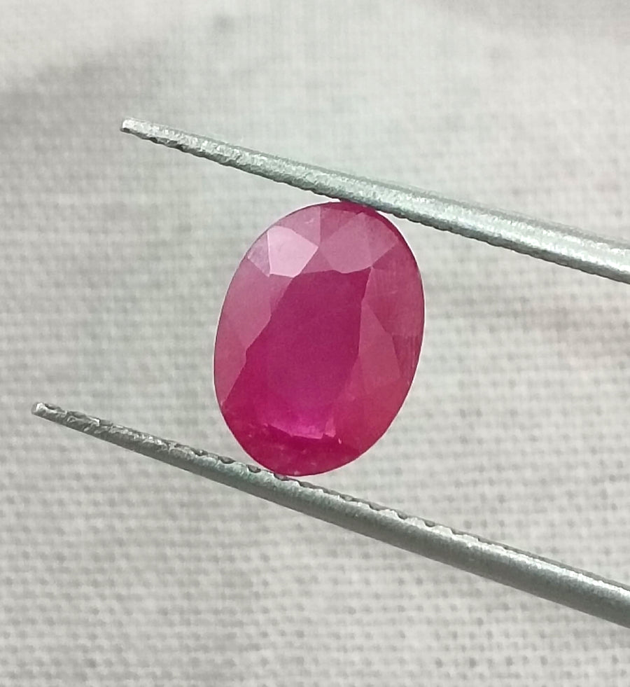 GSI Certified 1.32ct Mozambique Ruby, Natural Untreated