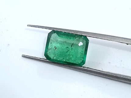 2.10ct Natural Emerald Medium Deep Green Octagon Cut Gemstone