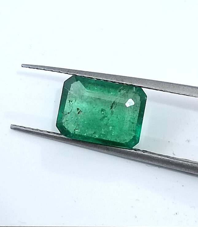 2.10ct Natural Emerald Medium Deep Green Octagon Cut Gemstone
