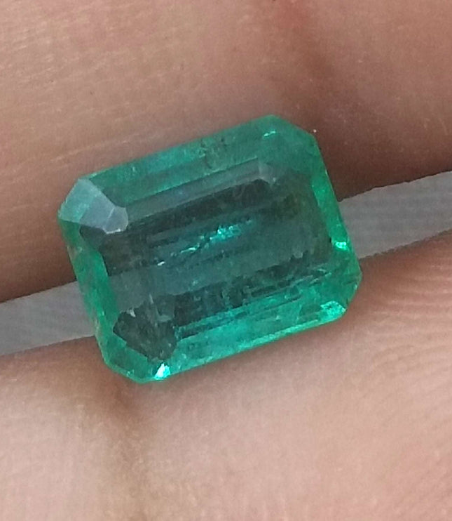 Zambian Emerald 1.39ct Natural Medium Green Loose Gemstone