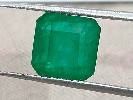 2.72ct Zambian Natural Emerald Deep Green GSI Certified Octagon Cut Loose Stone