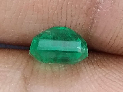 Colombian Emerald 1.34ct Natural Vivid Green Octagon Cut Loose Stone