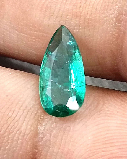 GSI Certified 1.50ct Medium Deep Green Zambian Emerald Minor Oiled Loose Gemstone