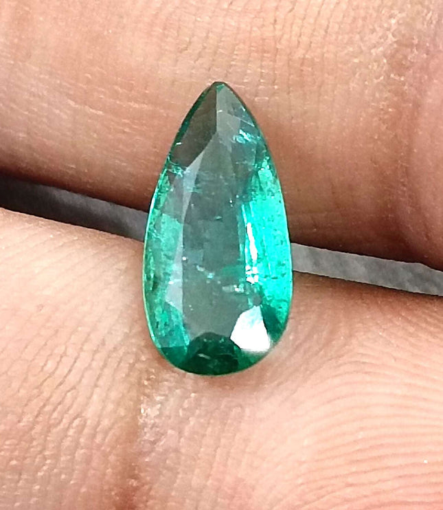 Certified 1.50ct Zambian Natural Emerald Stone