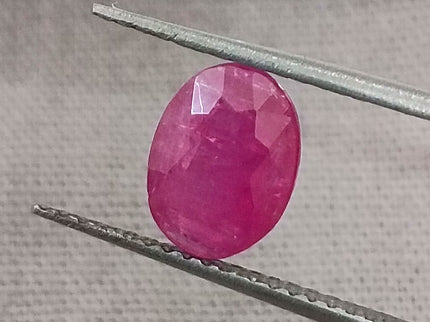 GSI Certified 1.34ct Mozambique Ruby, Natural Untreated Ruby
