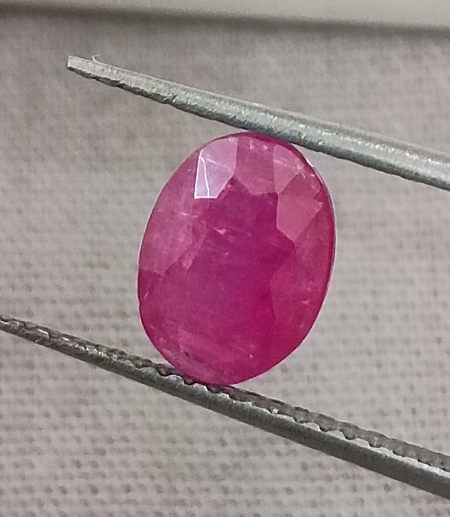 GSI Certified 1.34ct Mozambique Ruby, Natural Untreated Ruby