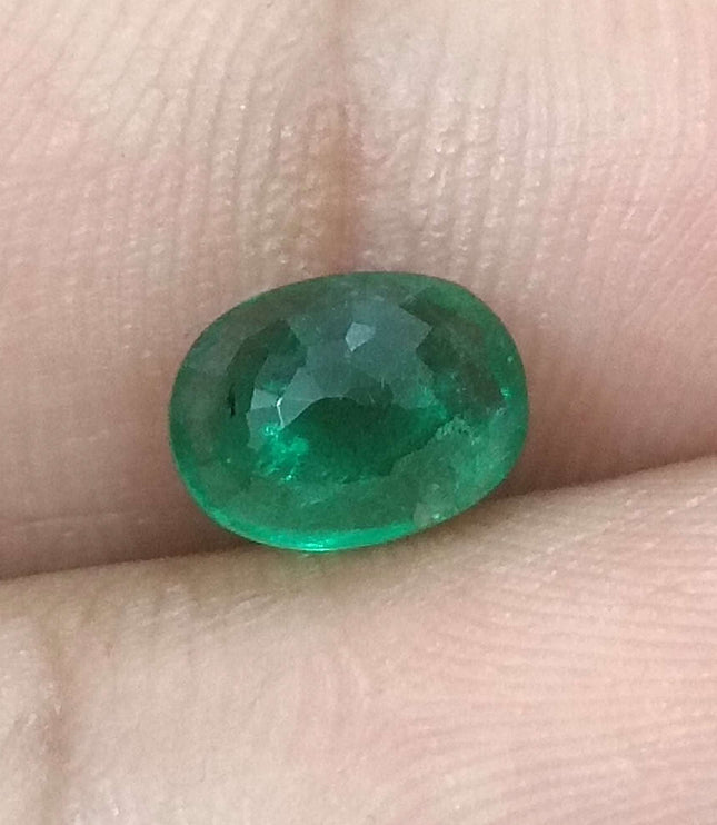 1.33ct Certified Natural Zambian Emerald.