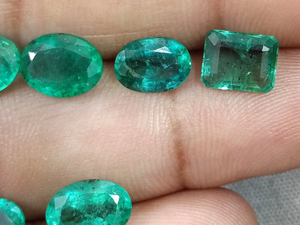 Natural Emerald Lot 8.50ct Medium Green Zambian Loose Gemstones