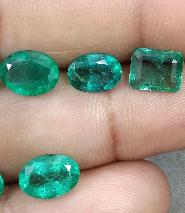 Natural Emerald Lot 8.50ct Medium Green Zambian Loose Gemstones