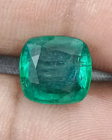 5.87ct Zambian Emerald, Natural Deep Green Gemstone