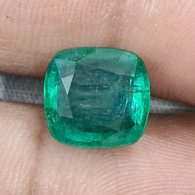 5.87ct Zambian Emerald, Natural Deep Green Gemstone