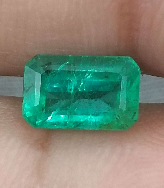 Natural Emerald 1.84ct Certified Zambian Origin Loose Gemstone