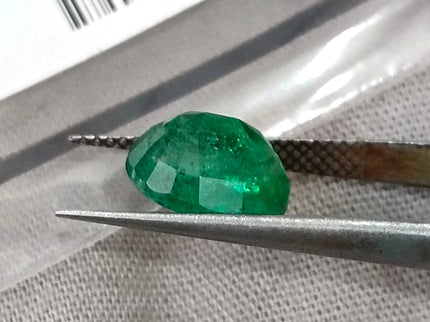 Zambian Emerald 2.76ct Certified Natural Deep Golden Green Oval Cut Loose Gemstone