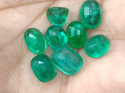 Zambian Emerald Parcel 10.30ct Natural Mixed Cut Loose Gemstones
