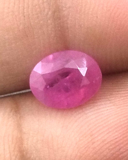 2.22ct GSI Certified Burmese Ruby Untreated Unheated Loose Gemstone